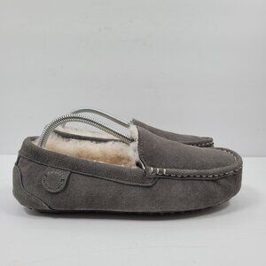 Fireside By Dearfoams Mocassin Women's Gray Slippers US Size 8